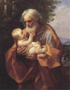 Joseph with the christ child in His Arms (san 05), Guido Reni